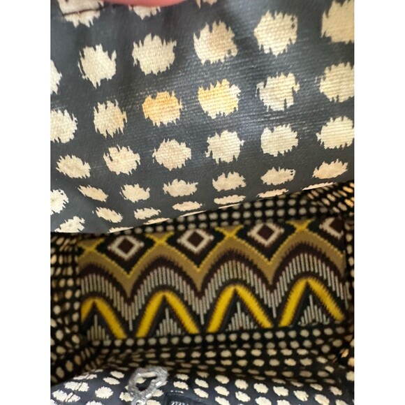 Gigi Hill Sunburst Coated Canvas Tote Shoulder Bag Matching Zip Around Wallet - Picture 7 of 12